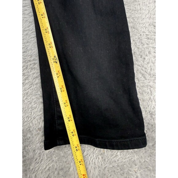 AG Adriano Goldschmied Size 27 Mari High-Rise Slim Fit Straight Leg Black Jeans - Picture 7 of 8